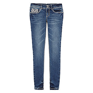 Vanilla Star Embellished Skinny Jeans - Girls 7-16 and Plus