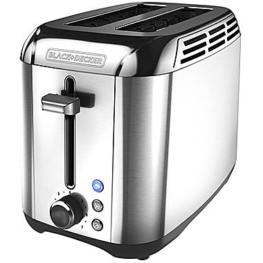 Black+Decker Stainless Steel Rapid 2-Slice Toaster